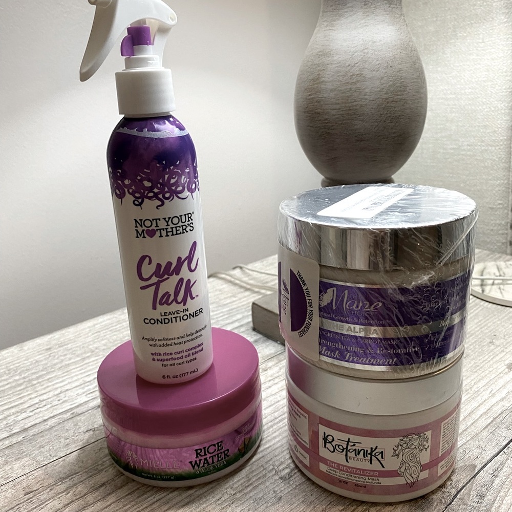 Curl Talk, Mielle, Mane Choice & Botanika- Hair Products